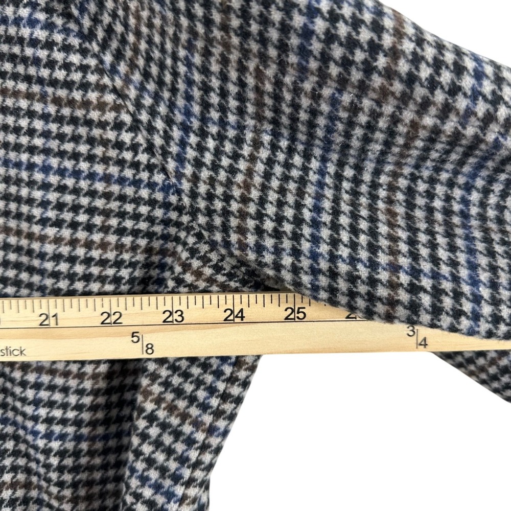 BCBGeneration Women's Peacoat Long Houndstooth Belted Wool Blend Size XXL‎ - Picture 12 of 16